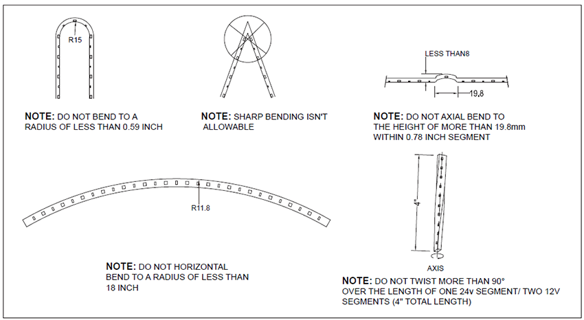 Mechanical Drawing - American Bright LED AB-FAZ/AB-FZC 12
